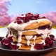 Illustration for article titled Cherry Cheesecake Pancakes bump dessert up to breakfast